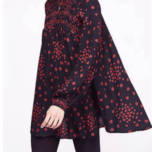 flowers in her hair smock detail tunic top free people